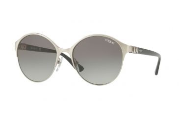 Image of Vogue VO4049S Single Vision Prescription Sunglasses VO4049S-323-11-55 - Lens Diameter 55 mm, Frame Color Silver