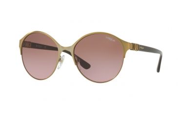 Image of Vogue VO4049S Single Vision Prescription Sunglasses VO4049S-848-14-55 - Lens Diameter 55 mm, Frame Color Pale Gold