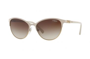 Image of Vogue VO4058SB Single Vision Prescription Sunglasses VO4058SB-996-13-56 - Lens Diameter 56 mm, Frame Color Matte Beige/pale Gold