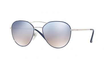 Image of Vogue VO4060S Single Vision Prescription Sunglasses VO4060S-50597B-54 - Lens Diameter 54 mm, Frame Color Silver / Blue