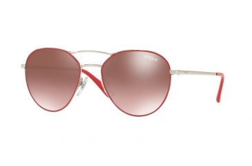 Image of Vogue VO4060S Single Vision Prescription Sunglasses VO4060S-5084H8-54 - Lens Diameter 54 mm, Frame Color Silver/Red