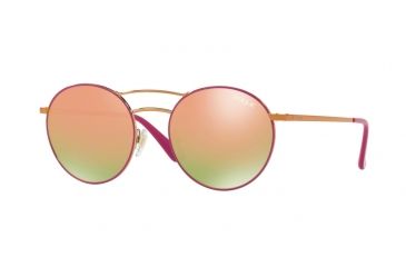 Image of Vogue VO4061S Single Vision Prescription Sunglasses VO4061S-50534Z-52 - Lens Diameter 52 mm, Frame Color Copper/fuxia