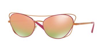 Image of Vogue VO4070S Single Vision Prescription Sunglasses VO4070S-50354Z-57 - Lens Diameter 57 mm, Frame Color Copper/fuxia
