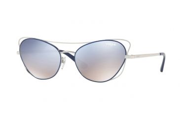 Image of Vogue VO4070S Single Vision Prescription Sunglasses VO4070S-50597B-57 - Lens Diameter 57 mm, Frame Color Silver / Blue