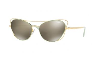 Image of Vogue VO4070S Single Vision Prescription Sunglasses VO4070S-50655A-57 - Lens Diameter 57 mm, Frame Color Gold Green