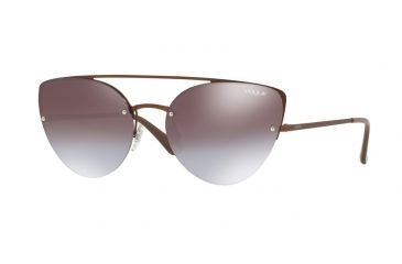 Image of Vogue VO4074S Single Vision Prescription Sunglasses VO4074S-5074B7-57 - Lens Diameter 57 mm, Frame Color Matte Light Brown