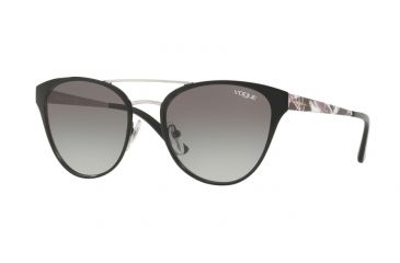 Image of Vogue VO4078S Single Vision Prescription Sunglasses VO4078S-352-11-53 - Lens Diameter 53 mm, Frame Color Black/Silver