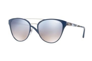 Image of Vogue VO4078S Single Vision Prescription Sunglasses VO4078S-50707B-53 - Lens Diameter 53 mm, Frame Color Bluette/silver