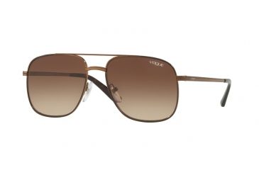 Image of Vogue VO4083S Single Vision Prescription Sunglasses VO4083S-507413-55 - Lens Diameter 55 mm, Frame Color Copper / Light Brown