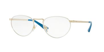Image of Vogue VO4084 Progressive Prescription Eyeglasses 848-52 - Pale Gold/white Frame