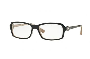 Image of Vogue VO5001BF Eyeglass Frames 2350-54 - Top Dark Blue/opal Powder Frame
