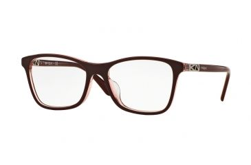 Image of Vogue VO5028F Bifocal Prescription Eyeglasses 2387-54 - Top Dk Bordeaux/pink Transp Frame