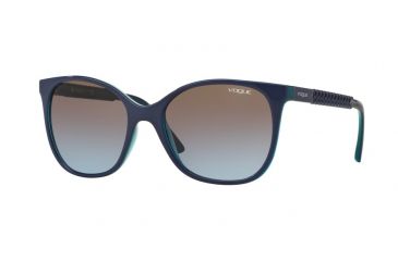Image of Vogue VO5032S Single Vision Prescription Sunglasses VO5032S-238348-54 - Lens Diameter 54 mm, Frame Color Top Bluette/azure Transp