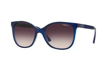 Image of Vogue VO5032S Single Vision Prescription Sunglasses VO5032S-238436-54 - Lens Diameter 54 mm, Frame Color Top Dark Blue/violet Transp