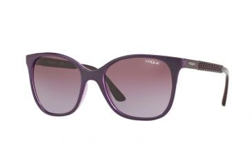 Image of Vogue VO5032S Single Vision Prescription Sunglasses VO5032S-24098H-54 - Lens Diameter 54 mm, Frame Color Top Violet/violet Transp