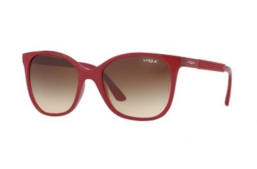 Image of Vogue VO5032S Single Vision Prescription Sunglasses VO5032S-247013-54 - Lens Diameter 54 mm, Frame Color Top Red/transp Red
