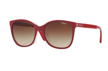 Image of Vogue VO5032SF Single Vision Prescription Sunglasses VO5032SF-249413-54 - Lens Diameter 54 mm, Frame Color Top Red/red/opal Pink