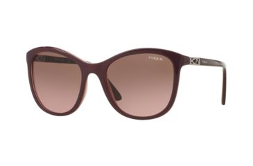 Image of Vogue VO5033S Bifocal Prescription Sunglasses VO5033S-238714-54 - Lens Diameter 54 mm, Frame Color Top Dk Bordeaux/pink Transp