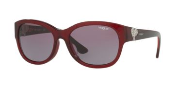 Image of Vogue VO5034BF Single Vision Prescription Sunglasses VO5034BF-23628H-56 - Lens Diameter 56 mm, Frame Color Transparent Bordeaux