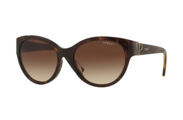 Image of Vogue VO5035SF Single Vision Prescription Sunglasses VO5035SF-W65613-56 - Lens Diameter 56 mm, Frame Color Dark Havana