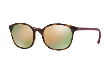Image of Vogue VO5051S Single Vision Prescription Sunglasses VO5051S-W6565R-52 - Lens Diameter 52 mm, Frame Color Dark Havana