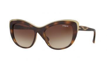 Image of Vogue VO5054S Single Vision Prescription Sunglasses VO5054S-W65613-53 - Lens Diameter 53 mm, Frame Color Havana