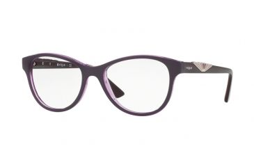 Image of Vogue VO5055F Eyeglass Frames 2409-54 - Top Violet/violet Transp Frame