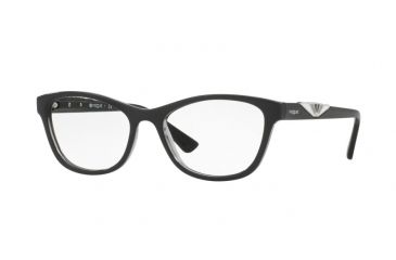 Image of Vogue VO5056 Eyeglass Frames 2385-51 - Top Black/grey Transparent Frame