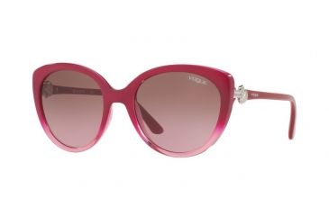 Image of Vogue VO5060S Single Vision Prescription Sunglasses VO5060S-211114-53 - Lens Diameter 53 mm, Frame Color Top Red Gradient Pink