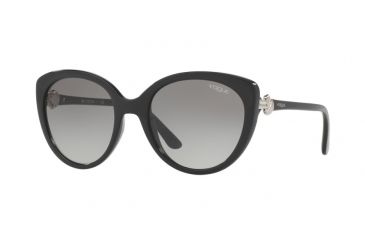 Image of Vogue VO5060S Single Vision Prescription Sunglasses VO5060S-W44-11-53 - Lens Diameter 53 mm, Frame Color Black