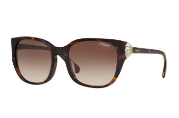 Image of Vogue VO5061BF Single Vision Prescription Sunglasses VO5061BF-W65613-55 - Lens Diameter 55 mm, Frame Color Havana