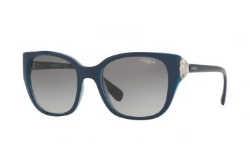 Image of Vogue VO5061SB Progressive Prescription Sunglasses VO5061SB-241411-53 - Lens Diameter 53 mm, Frame Color Top Blue On Opal Azure