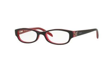 Image of Vogue VO5082 Eyeglass Frames 2433-45 - Top Black/pink Frame