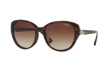 Image of Vogue VO5092BF Single Vision Prescription Sunglasses VO5092BF-W65613-55 - Lens Diameter 55 mm, Frame Color Dark Havana