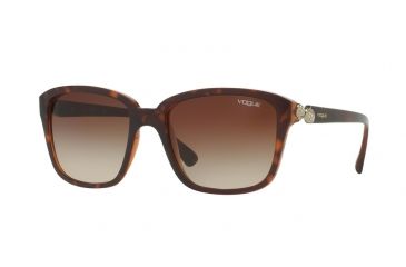 Image of Vogue VO5093SB Single Vision Prescription Sunglasses VO5093SB-238613-54 - Lens Diameter 54 mm, Frame Color Top Dark Havana/brown