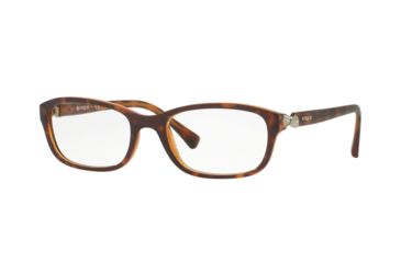 Image of Vogue VO5094B Eyeglass Frames 2386-52 - Top Dark Havana/brown Frame
