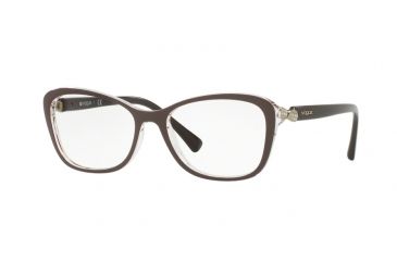 Image of Vogue VO5095B Eyeglass Frames 2465-52 - Top Dark Violet/serigraphy Frame