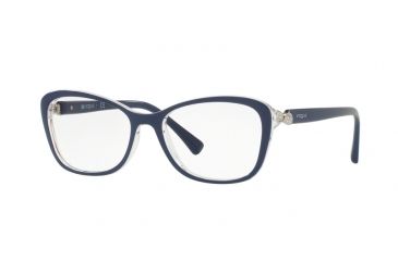 Image of Vogue VO5095B Eyeglass Frames 2466-52 - Top Blue/serigraphy Frame