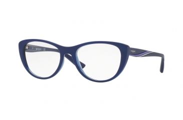 Image of Vogue VO5102 Progressive Prescription Eyeglasses 2471-51 - Top Blue/blue Transp Frame