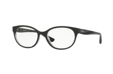 Image of Vogue VO5103F Eyeglass Frames 2385-53 - Top Black/transparent Grey Frame