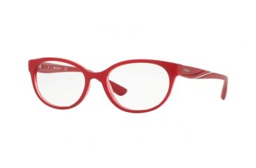 Image of Vogue VO5103F Eyeglass Frames 2470-53 - Top Red/red Transparent Frame