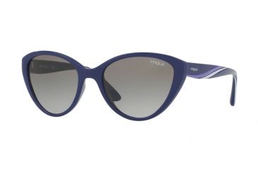 Image of Vogue VO5105S Single Vision Prescription Sunglasses VO5105S-246411-55 - Lens Diameter 55 mm, Frame Color Blue