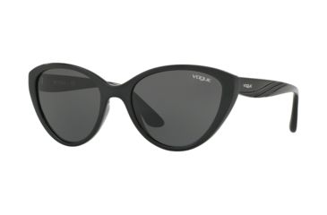Image of Vogue VO5105S Single Vision Prescription Sunglasses VO5105S-W44-87-55 - Lens Diameter 55 mm, Frame Color Black