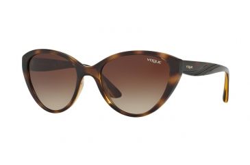 Image of Vogue VO5105S Single Vision Prescription Sunglasses VO5105S-W65613-55 - Lens Diameter 55 mm, Frame Color Havana