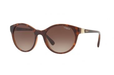 Image of Vogue VO5135SB Single Vision Prescription Sunglasses VO5135SB-238613-52 - Lens Diameter 52 mm, Frame Color Top Dark Havana/light Brown