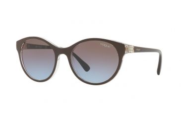 Image of Vogue VO5135SB Single Vision Prescription Sunglasses VO5135SB-256148-52 - Lens Diameter 52 mm, Frame Color Top Dark Brown/serigraphy