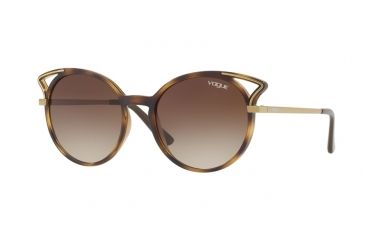 Image of Vogue VO5136S Single Vision Prescription Sunglasses VO5136S-W65613-52 - Lens Diameter 52 mm, Frame Color Dark Havana