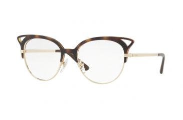 Image of Vogue VO5138 Bifocal Prescription Eyeglasses W656-50 - Dark Havana/pale Gold Frame