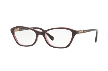 Image of Vogue VO5139B Single Vision Prescription Eyeglasses 1941-52 - Top Brown/pink Frame