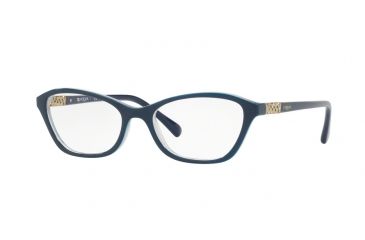 Image of Vogue VO5139B Single Vision Prescription Eyeglasses 2536-52 - Top Blue Grey/opal Blue Frame